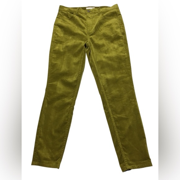 LOFT Pants - LOFT Olive Velvet Skinny Pants